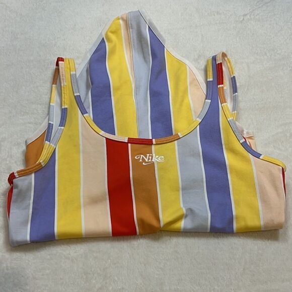 NWOT NIKE Colorful Stripes Tank Bodysuit - Size Small - Picture 8 of 12